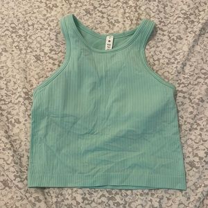 lululemon ebb to street racerback cropped tank size 4